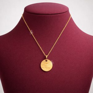 آویز طلا ساده طرح چیپسی ظریف